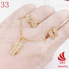 ss jewelry fashion 24k gold plated