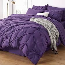Bedsure Full Size Comforter Sets Bedding Sets Full 7 Pieces Bed In A Bag Purple Bed Sets With Comforter Sheets Pillowcases Shams Kids