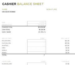Daily Cash Drawer Balance Sheet Template Daily Balance Sheet