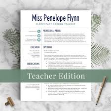 Elementary Teacher Resume Template For Word Pages 1 3 Free Teacher