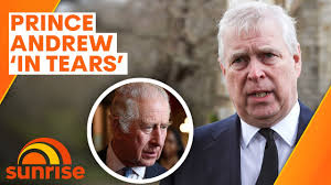 Prince Andrew 'in tears' after King Charles tells him he'll never return to  Royal duties | Sunrise - YouTube