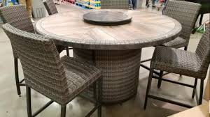 And if you enjoy a relaxing night sitting by the fire, then browse our inventory of outdoor patio fire pits & chat sets. Costco Agio 7 Pc High Dinning Set With Fire Table 1299 Youtube