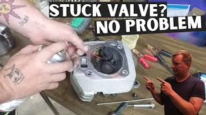 how to fix a stuck or bent valve on any