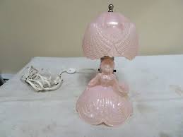 Lamp Vintage Glass Southern Belle Pink