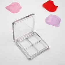 4 grids empty clear makeup eyeshadow