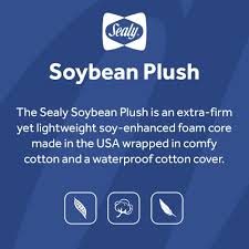 sealy soybean plush extra firm crib