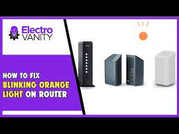 fix blinking orange light on router