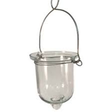 Clear Glass Hanging Votive Cups