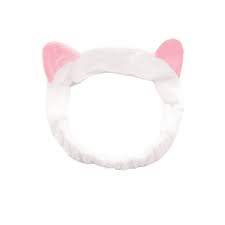 aveki white cat headband spa headband