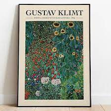 Gustav Klimt Art Print Farm Garden