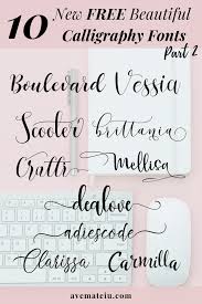 12 fonts created from real handwriting to produce documents that look and feel as if they had been written manually. 10 New Free Beautiful Calligraphy Fonts Part 2 Ave Mateiu