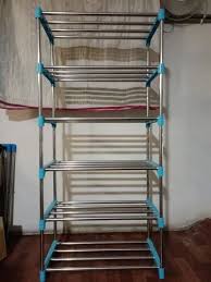 six layer clothes drying rack