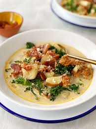 creamy kale and potato soup with