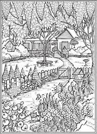 Garden Image Coloring Page