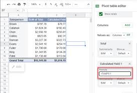 add a calculated field in a pivot table