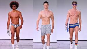 male models backse at fashion week