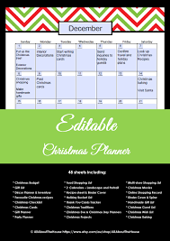 New Editable Christmas Planner Allaboutthehouse Printables