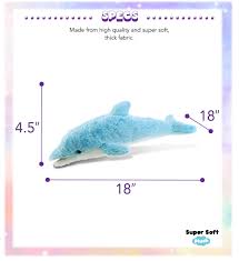 super soft plush dolphin large