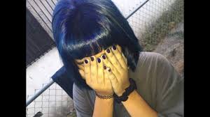 Just apply the blue indigo color form the splat midnight hair color collection, or the denim inspired hair dye line by l'oreal as. From Dark Brown To Blue Hair Youtube