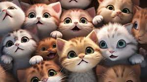 cute cat wallpapers world of printables