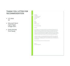 8 thank you letter for recommendation
