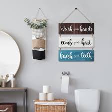 Bathroom Rules Wall Art Sign Family
