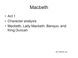 Macbeth character analysis by LouiseBDaly   Teaching Resources   Tes English Study Hub