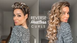 reverse heatless curls comfortable to
