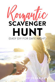 easy diy romantic scavenger hunt for
