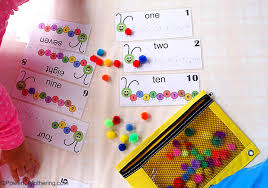 Plus they are sorta fun to make! Counting Caterpillar Busy Bag Printable Numbers 1 10