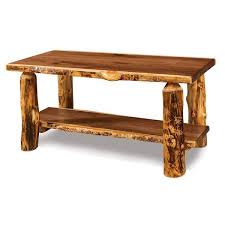 Rustic Log Coffee Table From