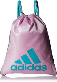 Pink set in a sports bag on a gray board background. Adidas Sackpack Womens Girls Travel Sports Gym Carry Bag Lilac Aqua Grey Travel Backpack Travel Backpack School Backpack Pink Gym Carry Bag Adidas Bags