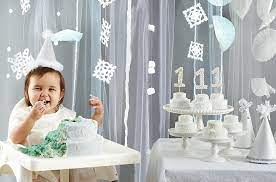 winter white first birthday party