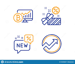 Bitcoin Chart Sale And New Icons Set Audit Sign
