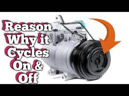 why car ac compressor cycling on off