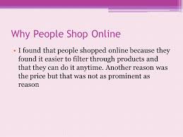 Research paper about online shopping 
