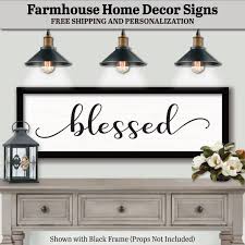 Plaque Farmhouse Decor Sign Framed