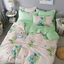 duvet cover with pillowcases sweet mint