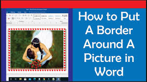 border around a picture in word