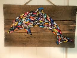 Dolphin Beer Cap Art Colorful Unique