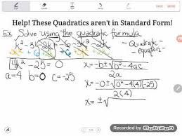 College Prep Math Tricky Quadratic