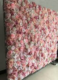 Artificial Flower Wall Backdrop For