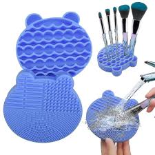 makeup brush cleaning mat 2 in 1