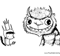 You know.i'm a good fan of where the wild things are, and also.not to make you think that i'm crazy.i'm hoping for a sequel and more movies of where the lol alexander's face looks sooo human like. Where The Wild Things Are Coloring Pages Surfnetkids