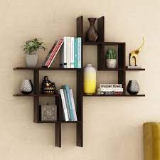 wooden wall shelves in india