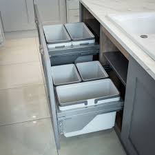 kitchen storage integrated bin system