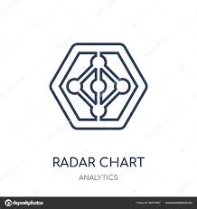 Radar Chart Icon Radar Chart Linear Symbol Design Analytics