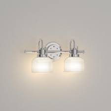 Home Decorators Outlet Vanity Lighting 64 Off Progress Lighting Archie Collection 17 In 2 Light Chrome Bathroom Vanity Light With Glass Shades P2991 15
