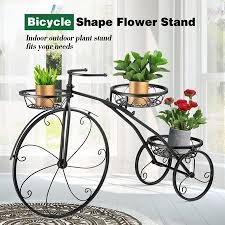 3 Tier Bicycle Shape Plant Stand Metal