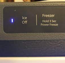 I have to use the ive turned the water off and we dont use the icemaker at all. My New Samsung Refrigerator Has An Ice Maker Switch That Lights Up When I Turn The Ice Maker Off When I Turn The Ice Maker On The Light Turns Off Why I M